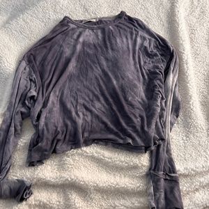 Purple Tie dye crop top